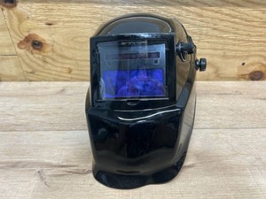$134 Auto-Darkening Welding Helmet with Variable Shade Lens No. 7-13 (1.73 x 3.82 in. Viewing Area), Black Glossy Design