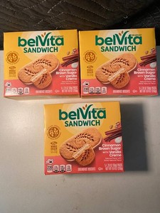 BelVita Sandwich Cinnamon Brown Sugar With Vanilla Creme (Lot of 3)