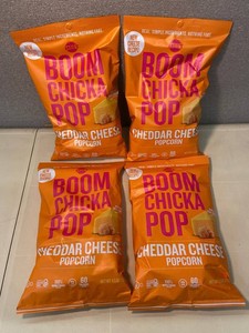 Angies Boom Chicka Pop Cheddar Cheese Popcorn 4.5 Oz (Lot of 4)