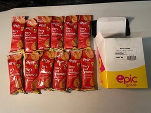 Epic Goods Fiery Hot Peanuts 2.5 Oz (Lot of 12)