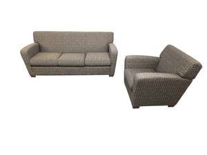 Cartwright Commercial-Grade Sofa and Lounge Armchair Retail $3200