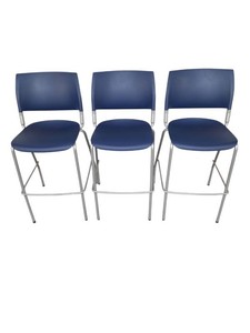 Set of 3  National Public Seating 8800 Series Cafetorium Stool