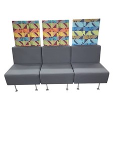 Set of Three Steelcase Turnstone Campfire Big Lounge Chairs Retail $1400 Each