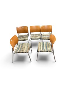 Set of 5 Stackable Sit-on-it Multicolor Chairs Retail $299 each
