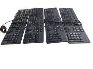 Set of 4 full size wired keyboards