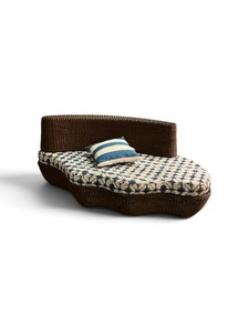 Vladimir Kagan for Barlow Tyrie Dune curved daybed Retail $4000