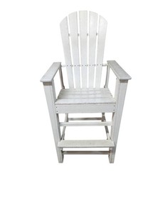 Polywood Brand Outdoor Bar Chair (white) Retail $499