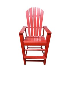 Polywood Brand Outdoor Bar Chair (Red) Retail $499