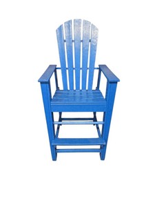 Polywood Brand Outdoor Bar Chair (Blue) Retail $499