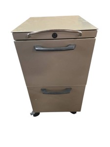 2-Drawer Mobile Pedestal Filing Cabinet by Groupe Lacasse Retail $340