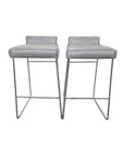 Set of Two Allermuir Tommo High Stools/ Silver Retail $750 Each