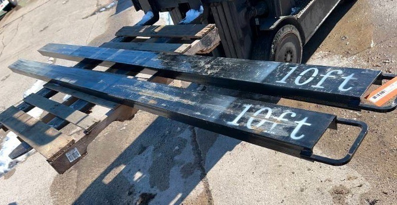 FUTURE Forklift Extension Rods, 10 Ft, pair
