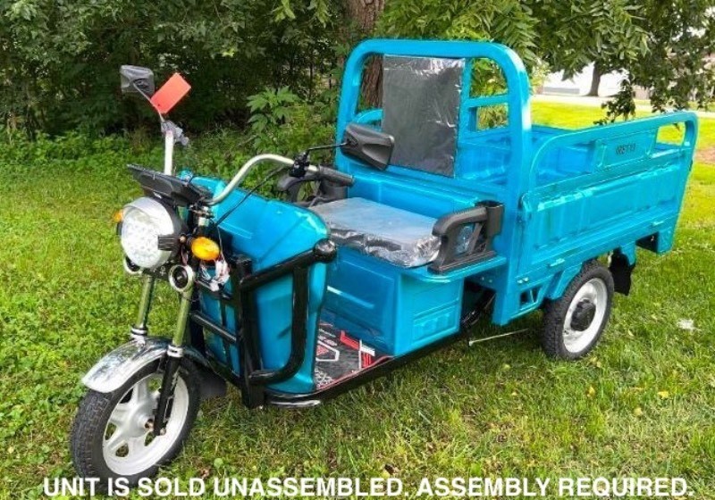 2026 SDLANCH Electric Tricycle (ET13) - Blue (optional assembly service available)