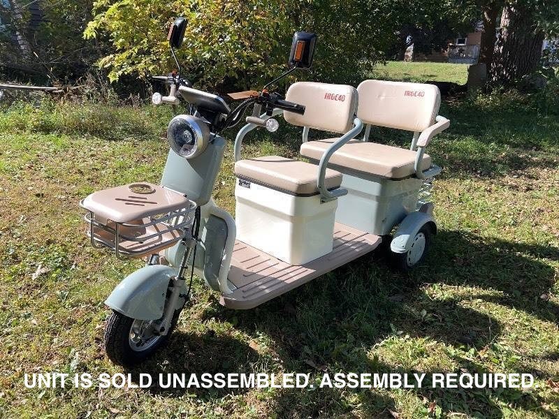 2026 SDLANCH Electric Tricycle Mini Golf Cart (MGC40) - Green (optional assembly service available)