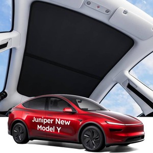for Tesla Model Y Juniper Accessories Sunshade Roof, Interior Black  For Model Y Juniper 20252026, Never Sag, Nano Ice-Crystal Coatings, Heat Insulation Glass Roof Sun Shade