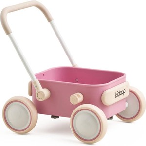 PULA Baby Push Walker with Wheels Toddler Wagon for First Learner Baby Toys 6-12 Months, 1 Year Old Birthday Gifts, Indoors and Outdoors (Pink)