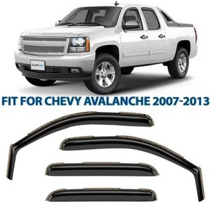 CLIM ART in-Channel Incredibly Durable Rain Guards for Chevrolet (Chevy) Avalanche 2007-2013, Original Window Deflectors, Vent Window Visors, Vent Deflector, 4 pcs. - 607179