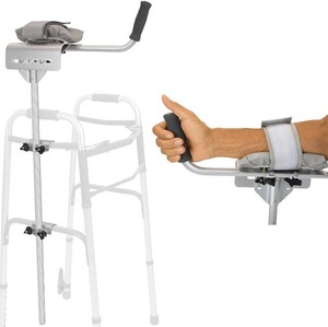Vive Walker Platform Attachment with Adjustable Padded Cuff, No Tools  Needed, Attaches to Most Walkers, Made of Lightweight Aluminum