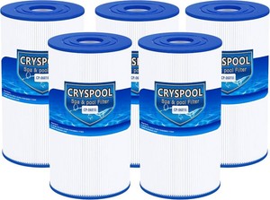 06016 Spa Filter Compatible with Watkins 31489, PWK30, 5 Pack  Replaces C-6430, FC-3915, PN0969601, 71825, 73178, 73250, 30 Sq. Ft Hot Tub Filter