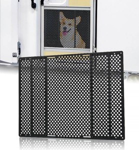 RV Screen Door Protector for Dogs, Adjustable 22-31.5 in, Aluminum  20 in high RV screen door guard protects RV screens from dog claws while maintaining airflow secure screw installation