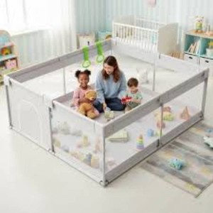 Extra Large Baby Playpen with Gate   Indoor Toddler Play ...