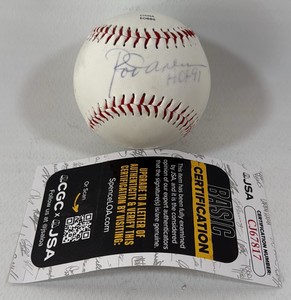 Rod Carew autographed and inscribed Hall of Fame 91 with JSA authentication, Rawlings Official League Ball, Minnesota Twins.