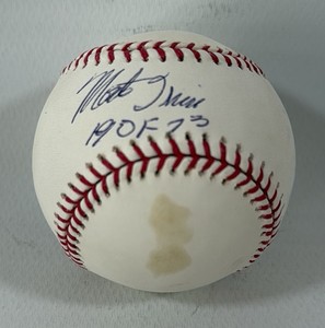 Monte Irvin Autographed Baseball with Hall of Fame inscription and PSA DNA authentication Rawlings OMLB Seelig Ball