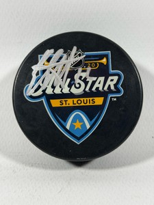 Eric Steal autographed 2020 NHL All-Star Game Hockey Puck in Minnesota Wild