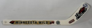 Brent Burns autographed mini Minnesota Wild hockey stick with JSA authentication