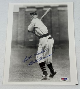Babe Herman Autographed w PSADNA Authentication Baseball Photo