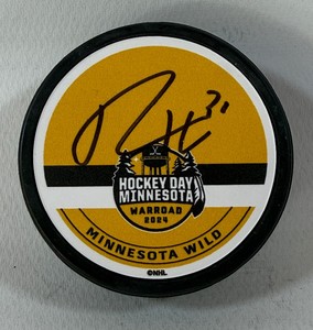 Ryan Harman Autographed 2024 Hockey Day Minnesota Wild Puck
