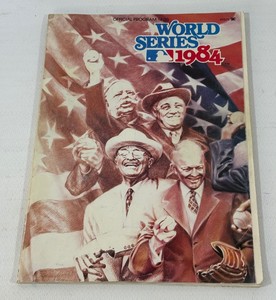 1984 World Series Baseball Official Game Program