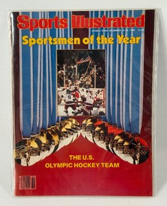 1980 Vintage Sports Illustrated Magazine - miracle on Ice US Olympic Hockey Team