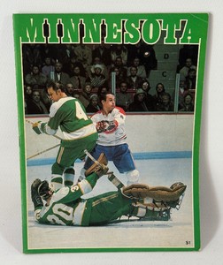 1972 Minnesota North Stars Vintage Game Program vs. Montreal Canadiens