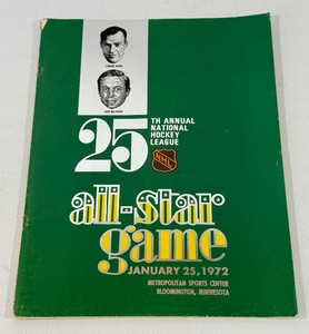 1972 NHL Vintage All-Star Game 25th Anniversary Hockey Program