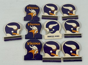 (10) Minnesota Vikings Vintage Football Matchbooks