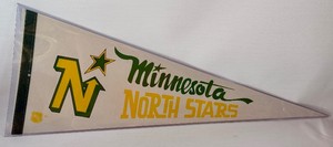 Minnesota North Stars Vintage Hockey Pennant