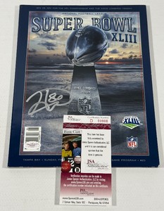 Hines Ward Autographed w JSA Authentication Super Bowl XLIII Program Pittsburgh Steelers Football