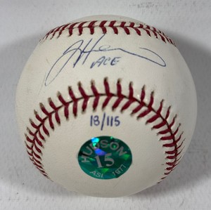 Tim Husdon Autographed Baseball w COA Limited Edition Numbered 18115 Rawlings OMLB Selig Ball