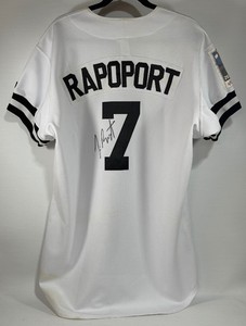 Jim Rapoport Autographed Game Used St. Paul Saints 2012 Baseball Jersey Wilso Size 48
