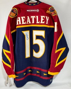 Dany Heatley Autographed w JSA Authentication Koho NHL Size 56 Atlanta Thrashers Hockey Jersey - New w Tags