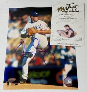 Eric Gagne Autographed w Authentication 8x10 Baseball Photo