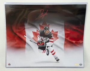 Quinton Byfield Autographed w Upper Deck COA 16x20 The Great White North Hockey Photo