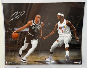 Keldon Johnson Autographed w Upper Deck COA 20x16 Run It Basketball Photo