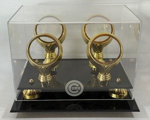 Chicago Cubs 4 Baseball Display Case