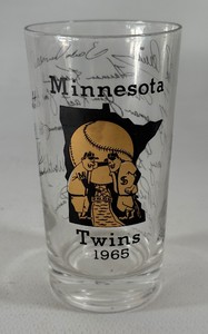 1965 Minnesota Twins Vintage Glass - Baseball