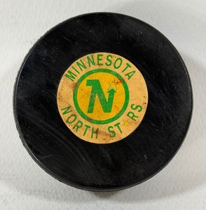 Minnesota North Stars Vintage Art Ross Tyer Converse NHL hockey League Puck