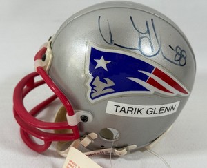 Terry Glenn Autographed New England Patriots Mini Football Helmet