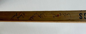 1971 University of Minnesota Duluth Hocket Team Autographed Stick