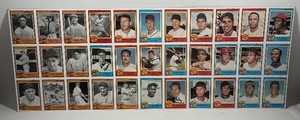 Killebrew, Bob Gibson, Brooks Robinson, Stan Musial, Bob Feller Autographed Nestle Uncut Baseball Card Sheet